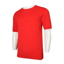 JUM055 Design Men's Short Sleeve Sweater Set 100% Cotton Sweater Clothing Factory JUM055 Design Men's Short Sleeve Sweater Set 100% Cotton Sweater Clothing Factory